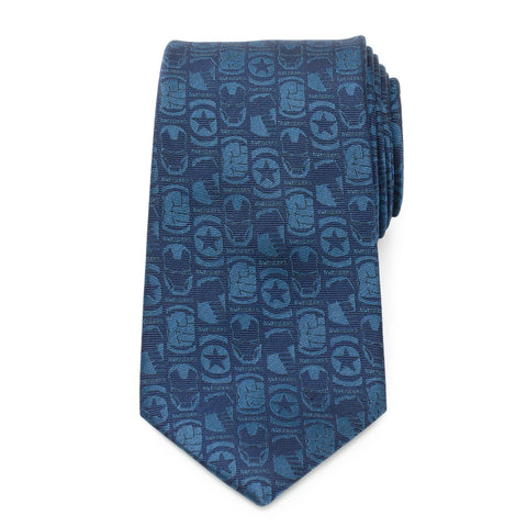 Avengers Blue Men's Tie