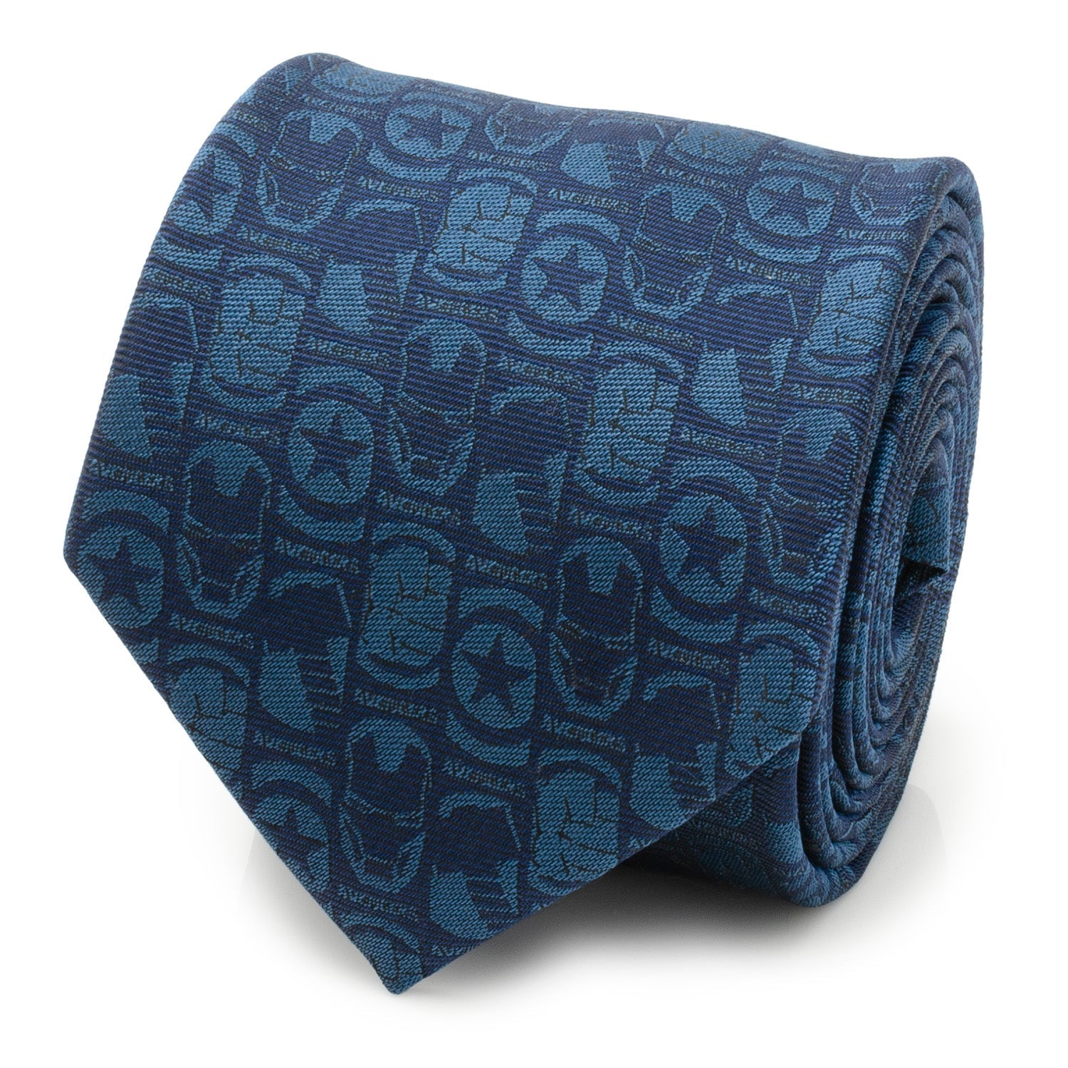  Cufflinks Avengers Blue Men's Tie - Default Title - Bonton