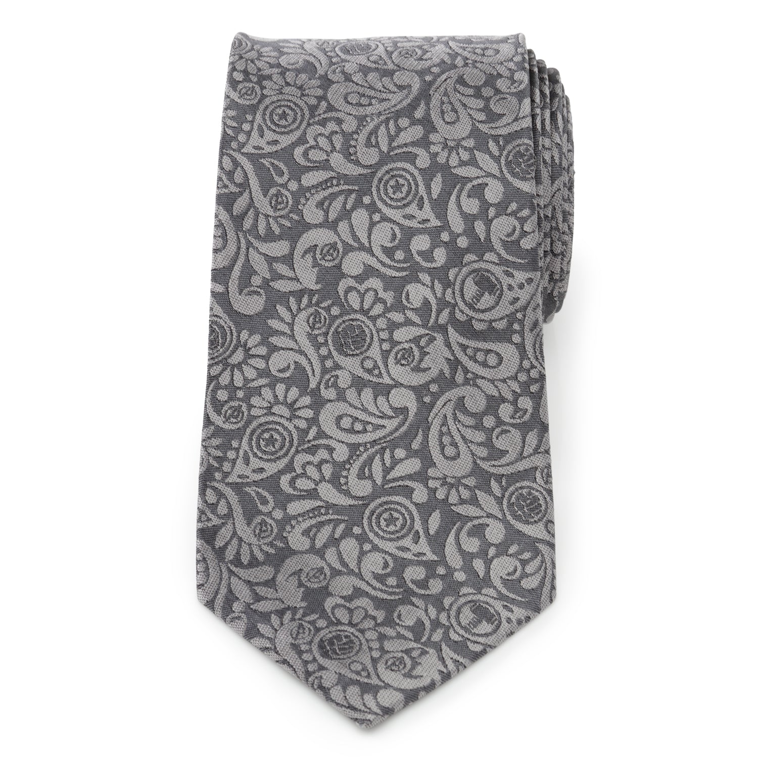  Cufflinks Avengers Paisley Icons Gray Men's Tie - Default Title - Bonton