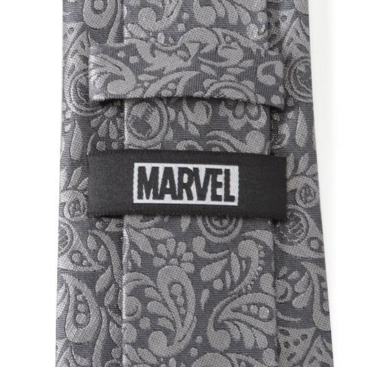 Avengers Paisley Icons Gray Men's Tie