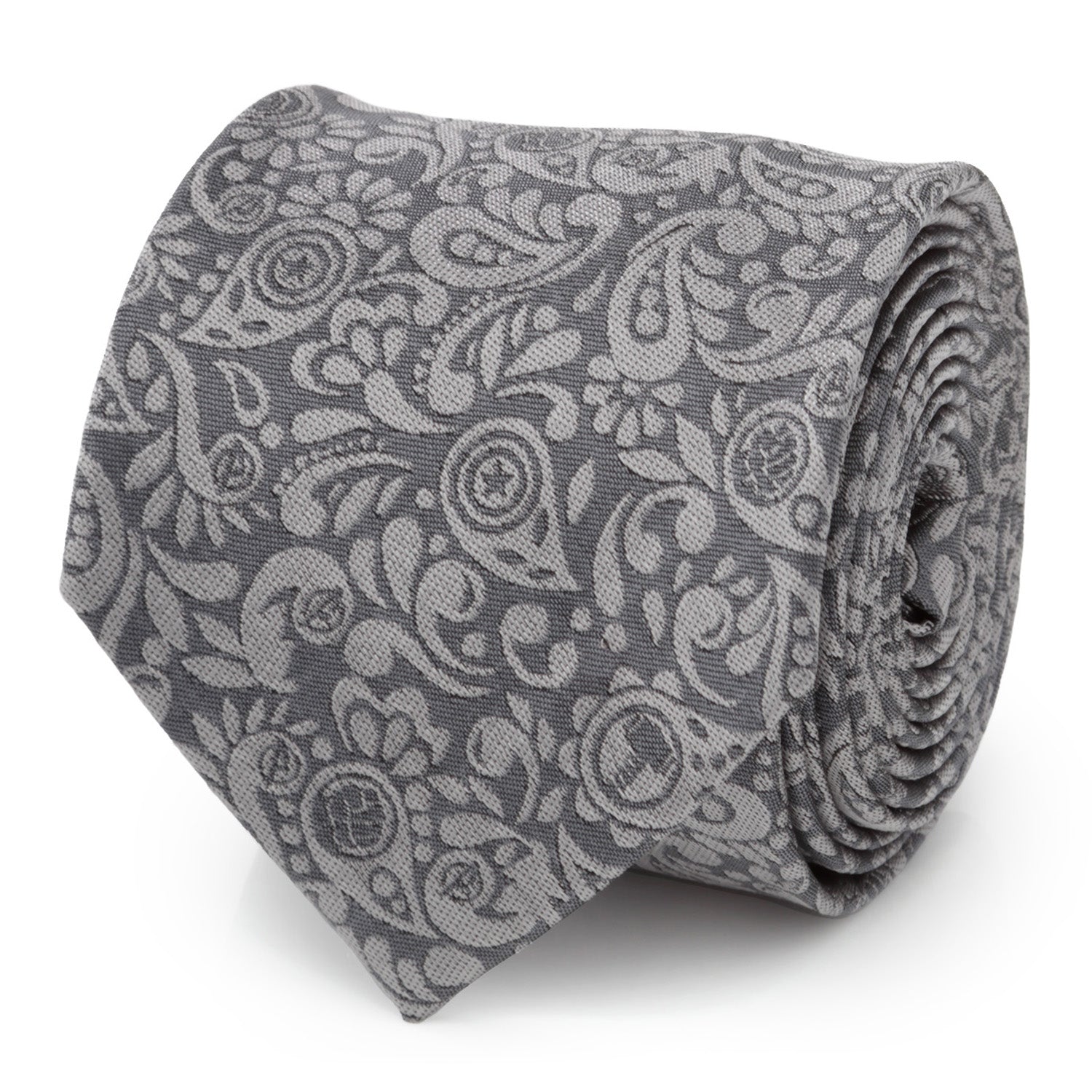  Cufflinks Avengers Paisley Icons Gray Men's Tie - Default Title - Bonton