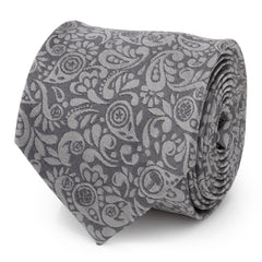 Avengers Paisley Icons Gray Men's Tie