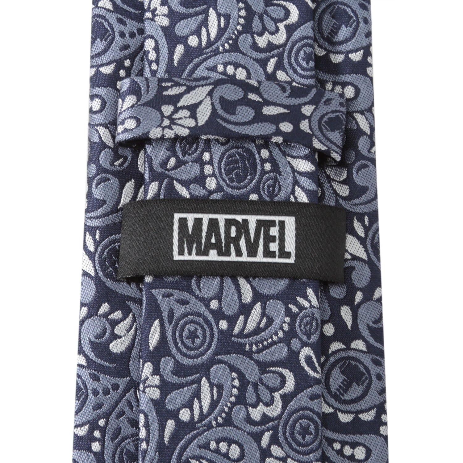  Cufflinks Avengers Paisley Icons Navy Men's Tie - Default Title - Bonton