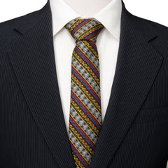 Black Panther Tribal Stripe Men's Tie