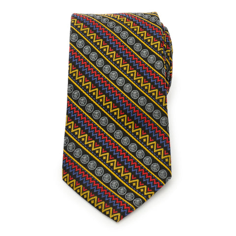 Black Panther Tribal Stripe Men's Tie