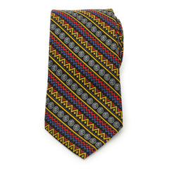 Black Panther Tribal Stripe Men's Tie