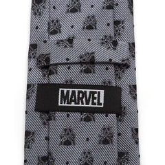 Black Panther Gray Dot Tie