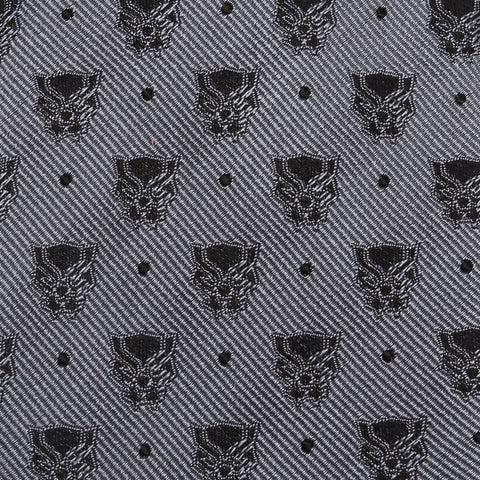 Black Panther Gray Dot Tie