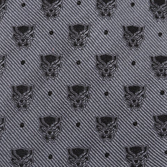 Black Panther Gray Dot Tie