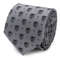 Black Panther Gray Dot Tie