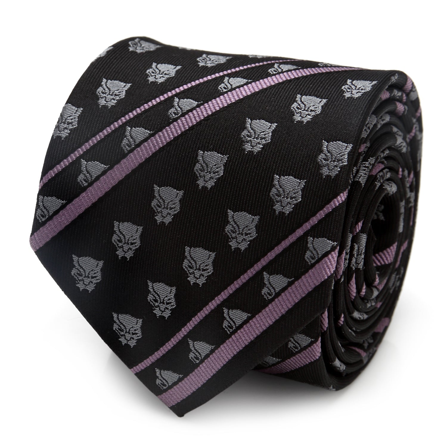  Cufflinks Black Panther Stripe Black Tie - Default Title - Bonton