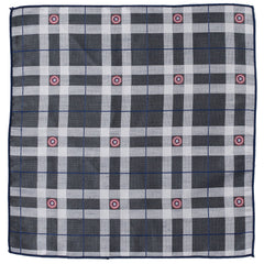 Captain America Gray Plaid Pocket Square