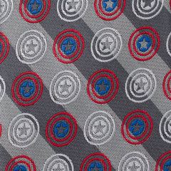 Captain America Gray Stripe Men's Tie