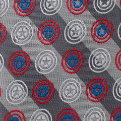 Captain America Gray Stripe Men's Tie