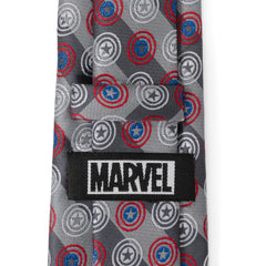 Captain America Gray Stripe Men's Tie