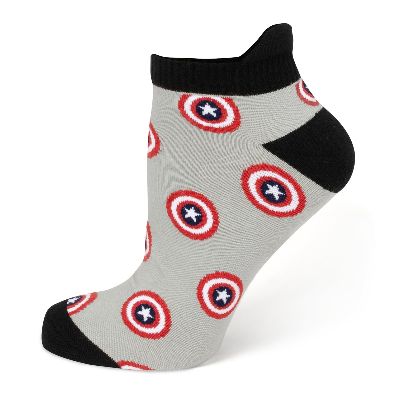  Cufflinks Captain America Gray Ankle Gift Set - Default Title - Bonton