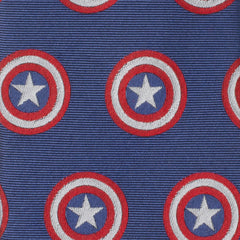 Captain America Hidden Message Blue Men's Tie