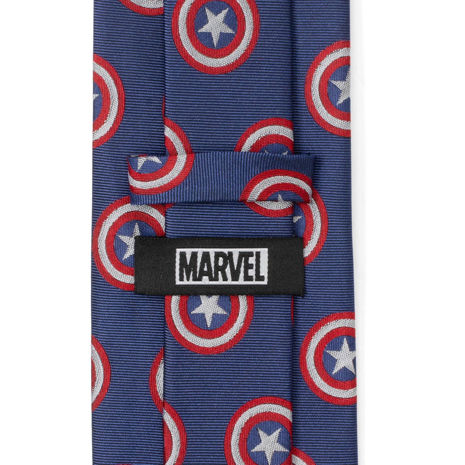  Cufflinks Captain America Hidden Message Blue Men's Tie - Default Title - Bonton