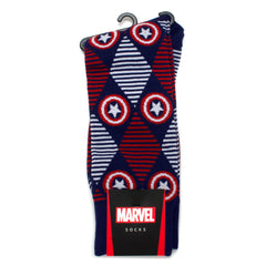 Captain America Navy Argyle Stripe Gift Set