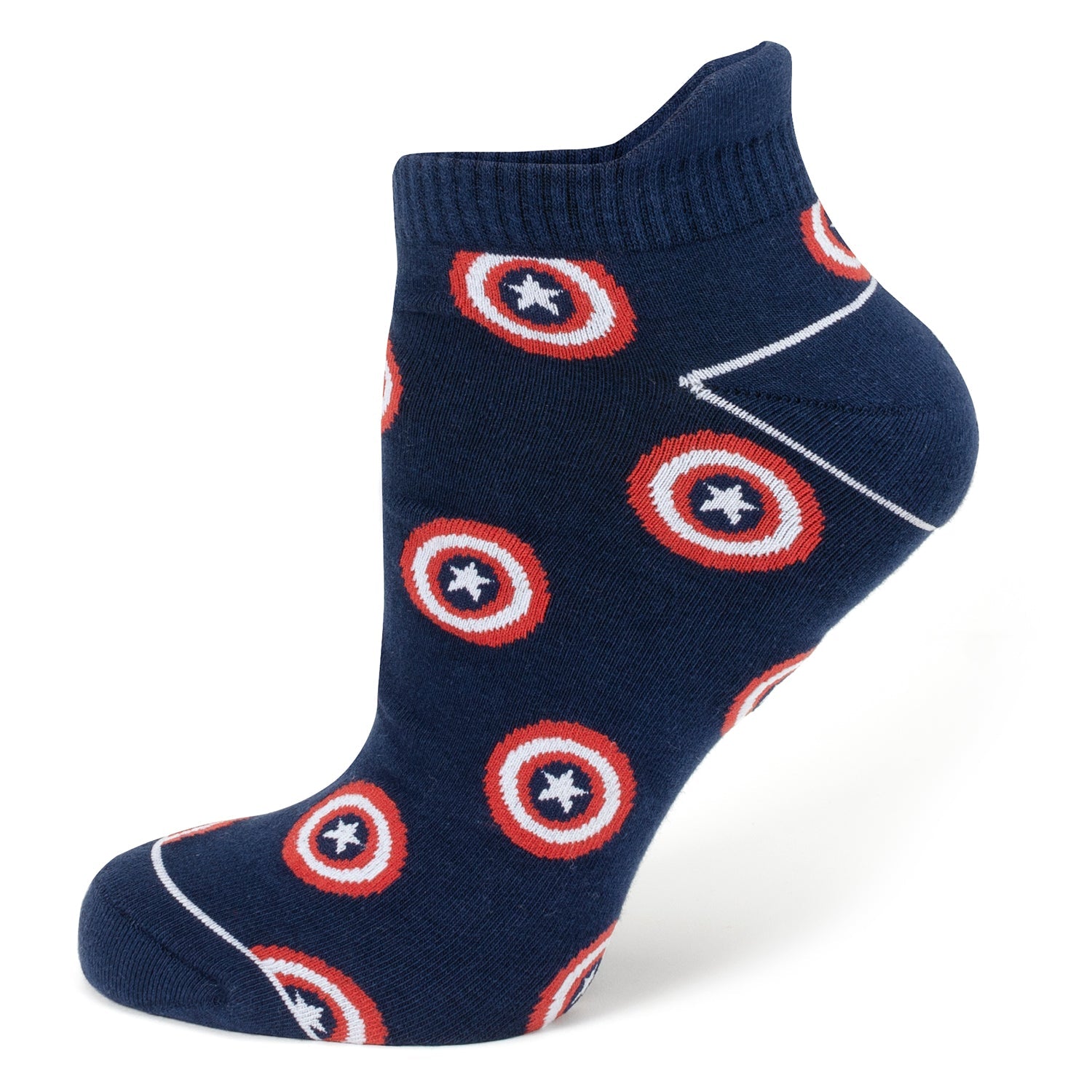  Cufflinks Captain America Navy Ankle Gift Set - Default Title - Bonton