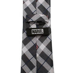 Captain America Gray Plaid Tie