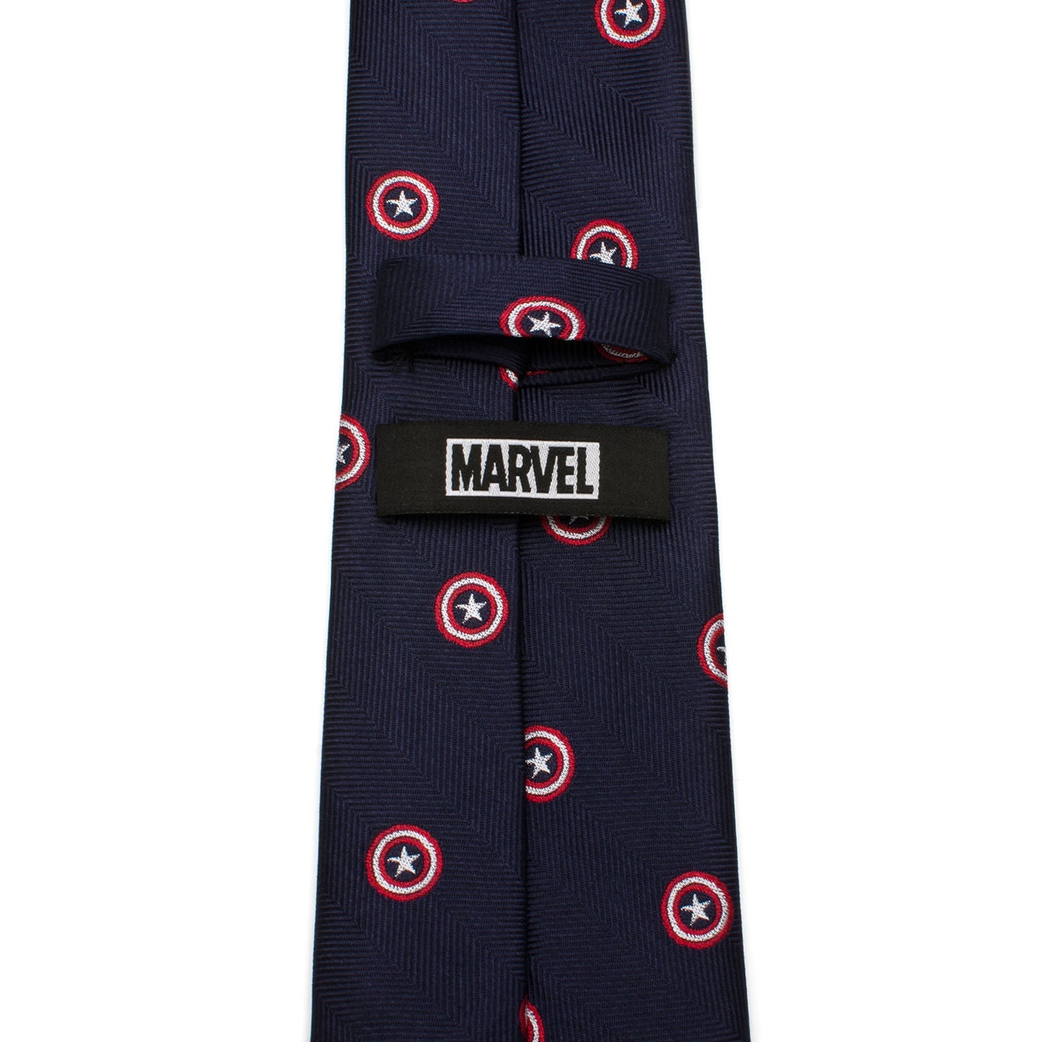  Cufflinks Captain America Navy Tie - Default Title - Bonton