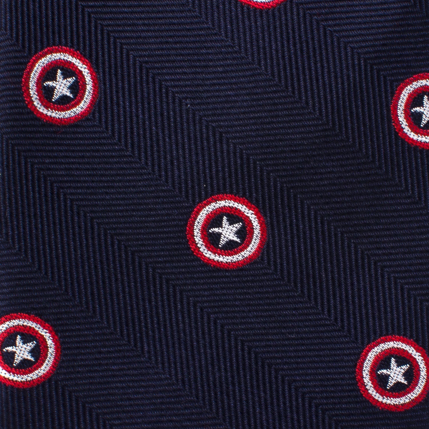  Cufflinks Captain America Navy Tie - Default Title - Bonton