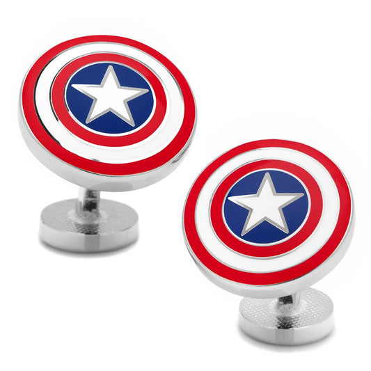 Captain America Shield Cufflinks