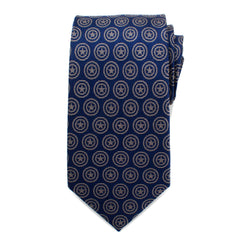 Captain America Shield Blue Men's Tie