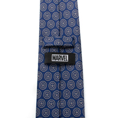 Captain America Shield Blue Men's Tie