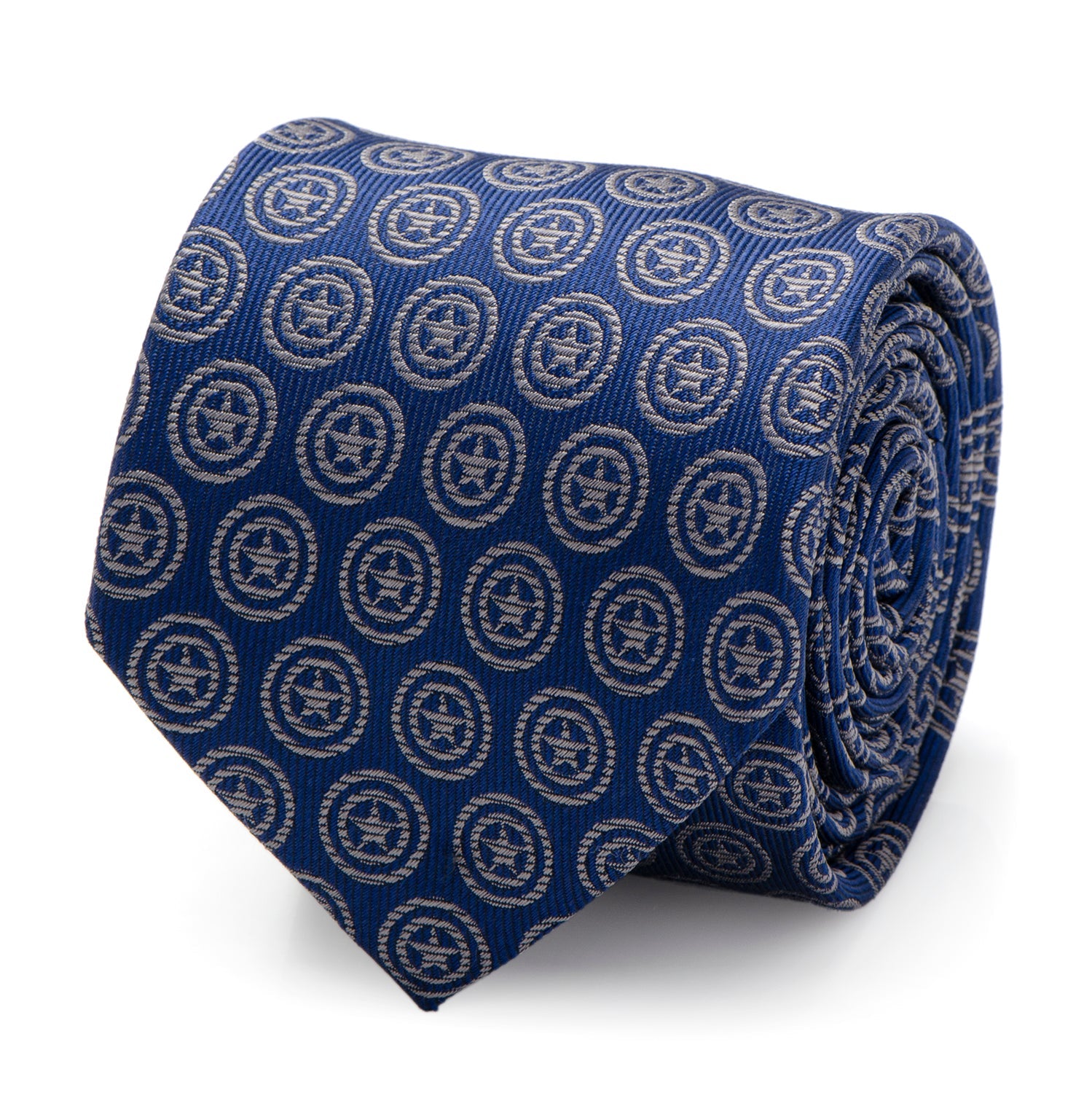  Cufflinks Captain America Shield Blue Men's Tie - Default Title - Bonton