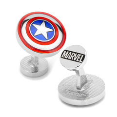 Captain America Cufflinks and Tie Bar Gift Set