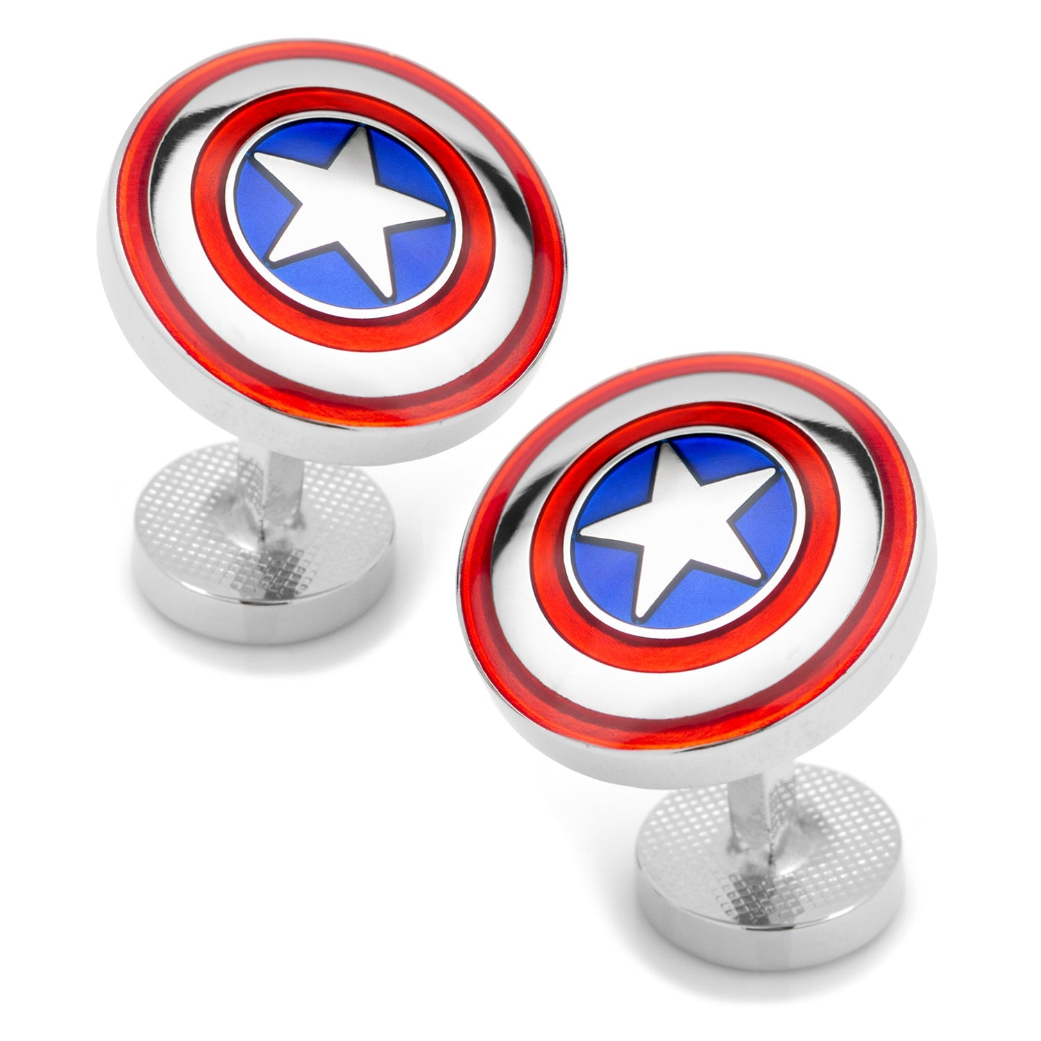  Cufflinks Avengers Captain America Shield Cufflinks - Default Title - Bonton