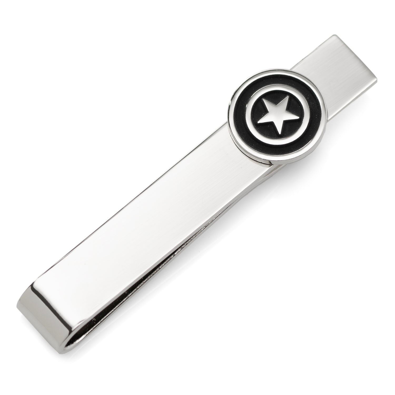  Cufflinks Captain America Silver Hidden Message Tie Bar - Default Title - Bonton