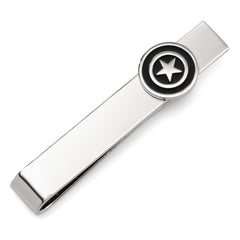 Captain America Silver Hidden Message Tie Bar