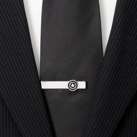 Captain America Silver Tie Bar
