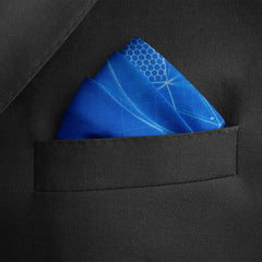 Captain America Shield Blueprint Pocket Square