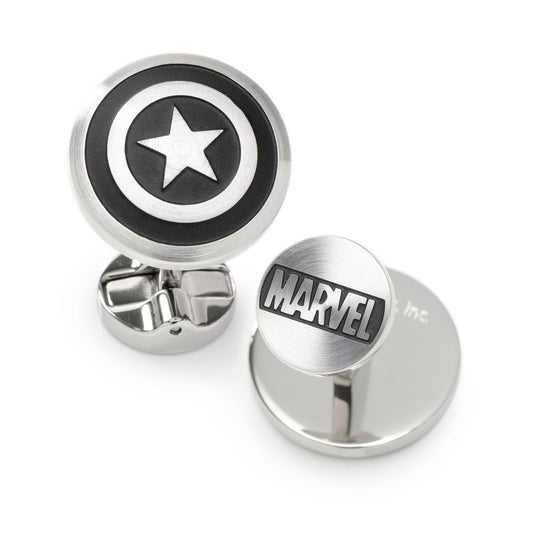 Captain America Shield Stainless Steel Cufflinks