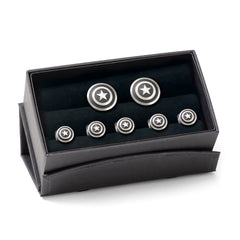 Captain America Shield Stainless Steel 5-Stud Set