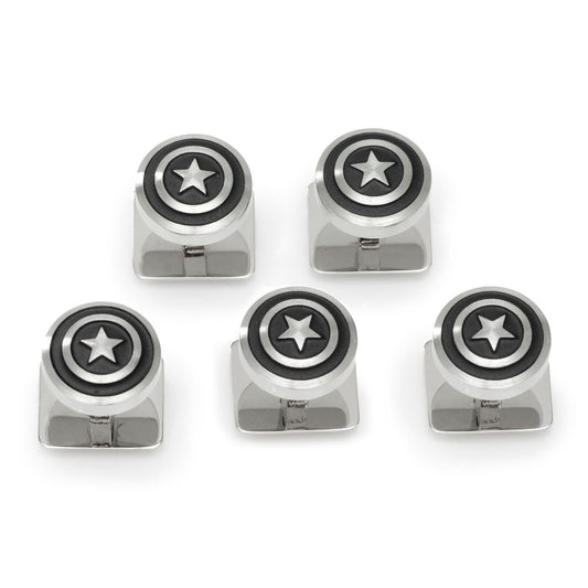 Captain America Shield Stainless Steel 5-Studs