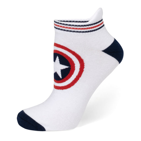 Captain America White Ankle Gift Set