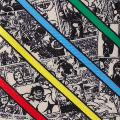 Marvel Comic Stripe Tan Men's Tie