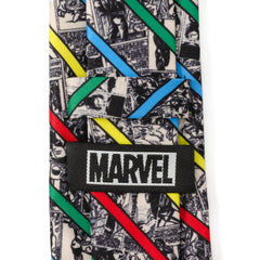 Marvel Comic Stripe Tan Men's Tie