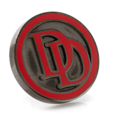 Daredevil Black Men's Tie and Embossed Logo Lapel Pin Gift Set