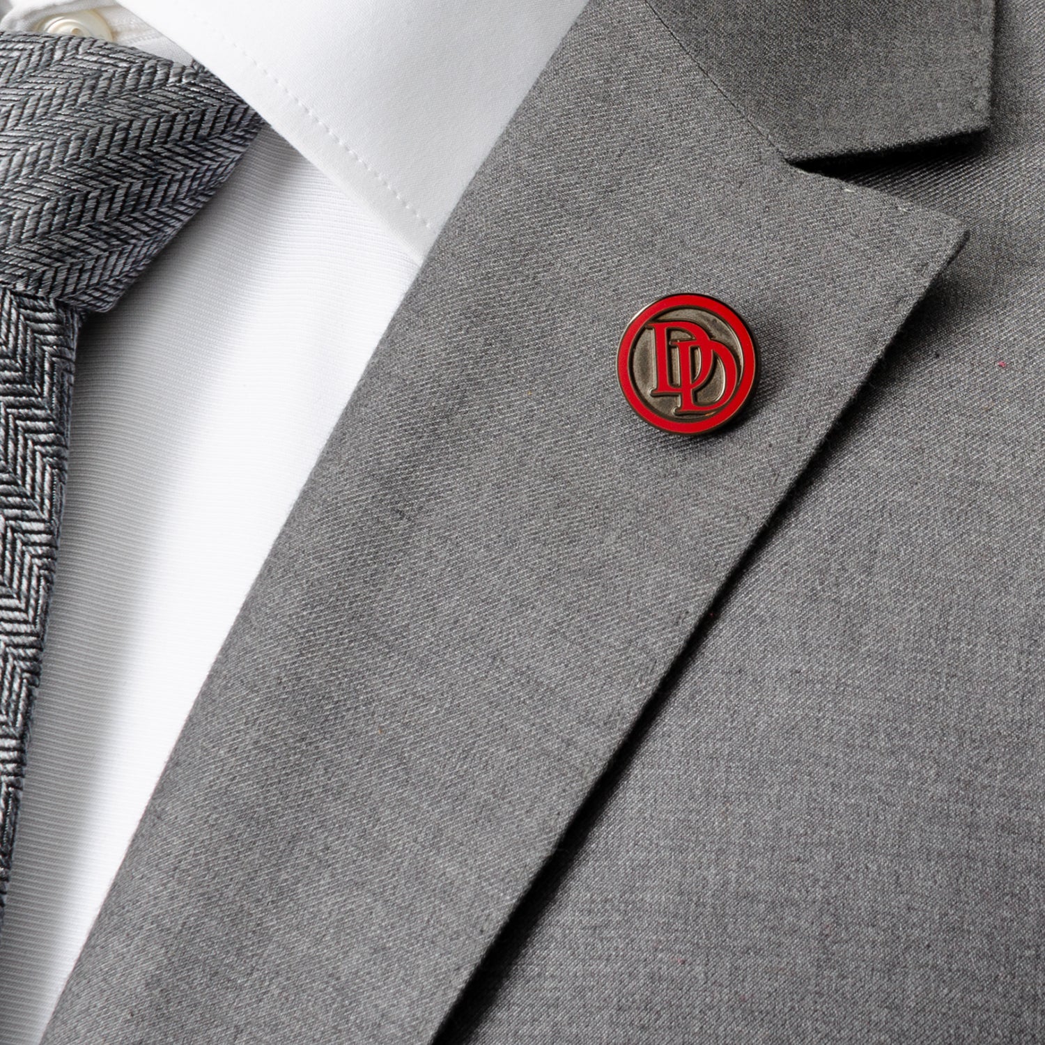  Cufflinks Daredevil Embossed Logo Lapel Pin - Default Title - Bonton