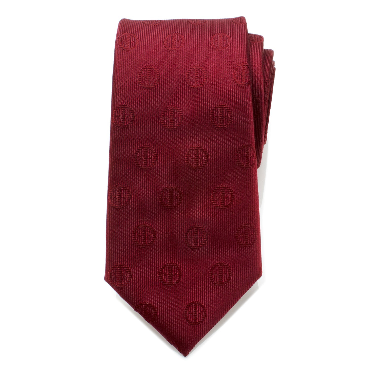  Cufflinks Deadpool Maroon Men's Tie - Default Title - Bonton