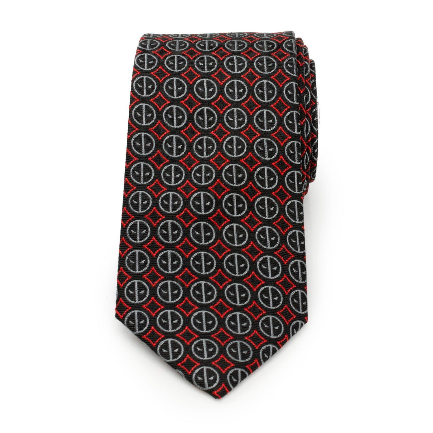  Cufflinks Deadpool Black Men's Tie - Default Title - Bonton