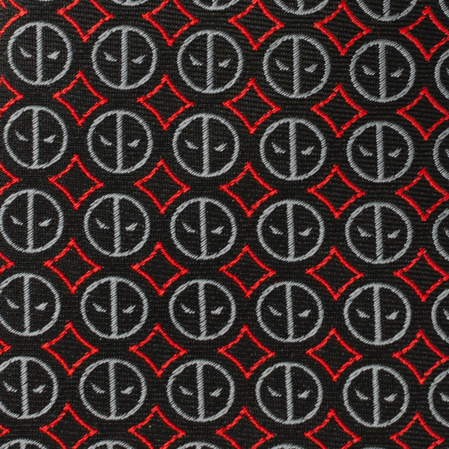  Cufflinks Deadpool Black Men's Tie - Default Title - Bonton