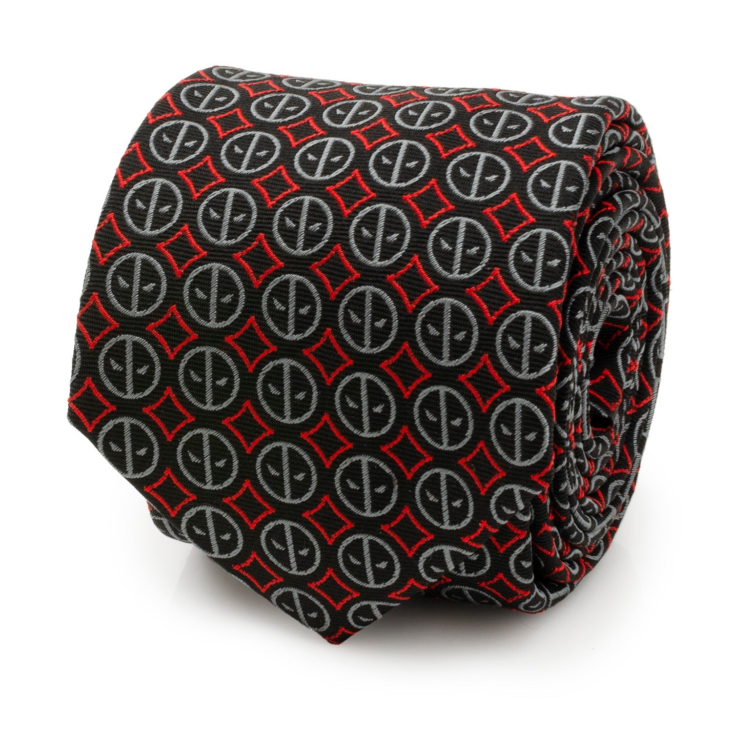  Cufflinks Deadpool Black Men's Tie - Default Title - Bonton