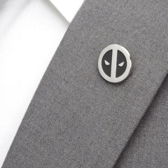 Deadpool Silver Mask Lapel Pin